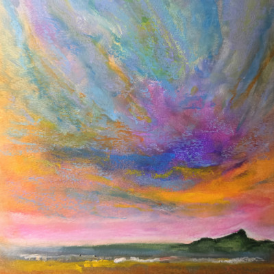 Vibrant Abstract Landscape
