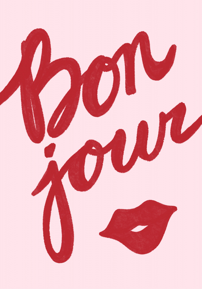 Bonjour Kiss by Athene Fritsch — canvas wall art