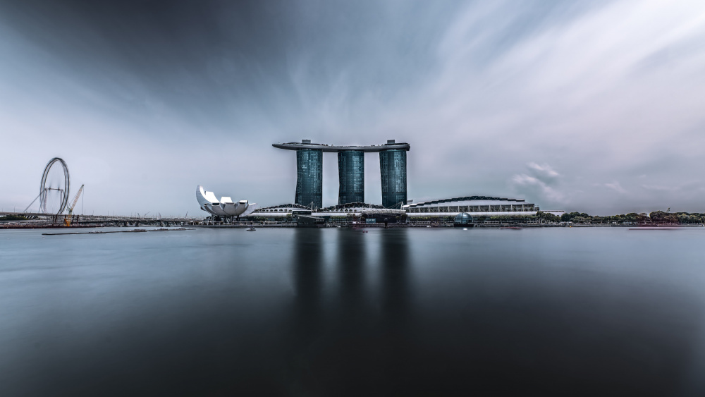 Marina Bay Skyline by R Suguri — canvas wall art