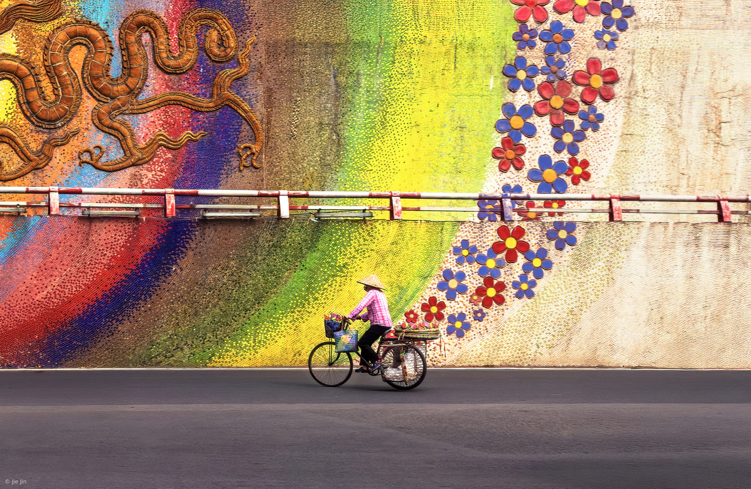 Flowers in motion by Jie Jin