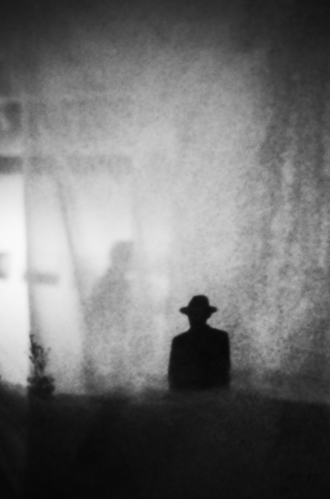 Mysterious Man In Fog by Parole Kim — canvas wall art