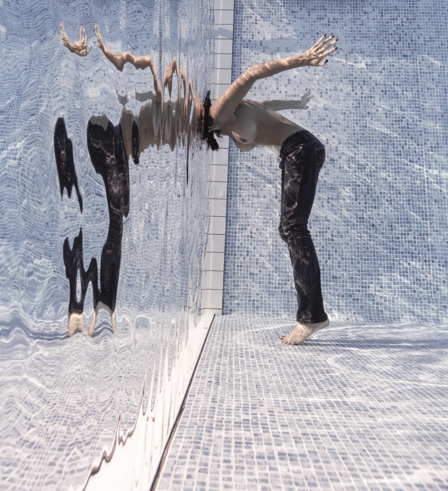 Graceful Pool Reflection by Petr Kleiner — canvas wall art