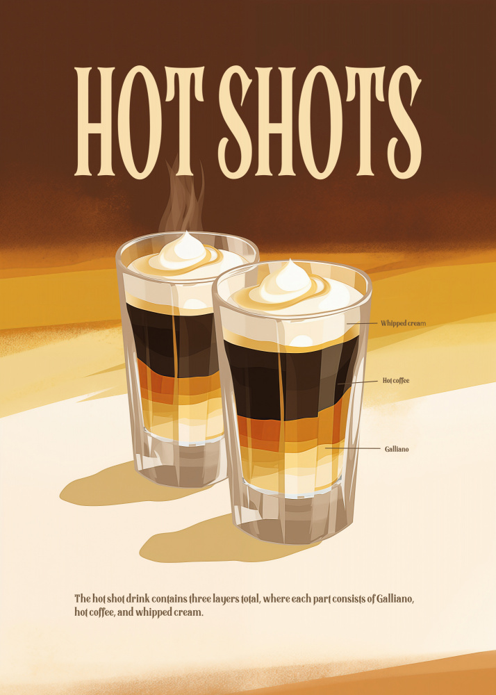 Layered Hot Shots by Andreas Magnusson — canvas wall art