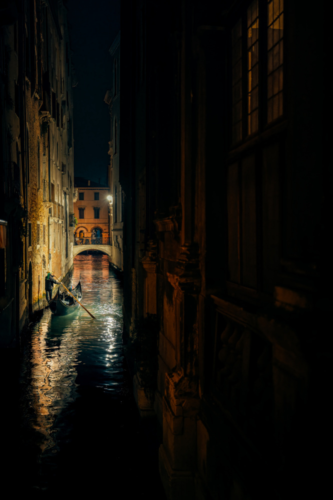 Romantic Venice Gondola by Yuzo Fujii — canvas wall art