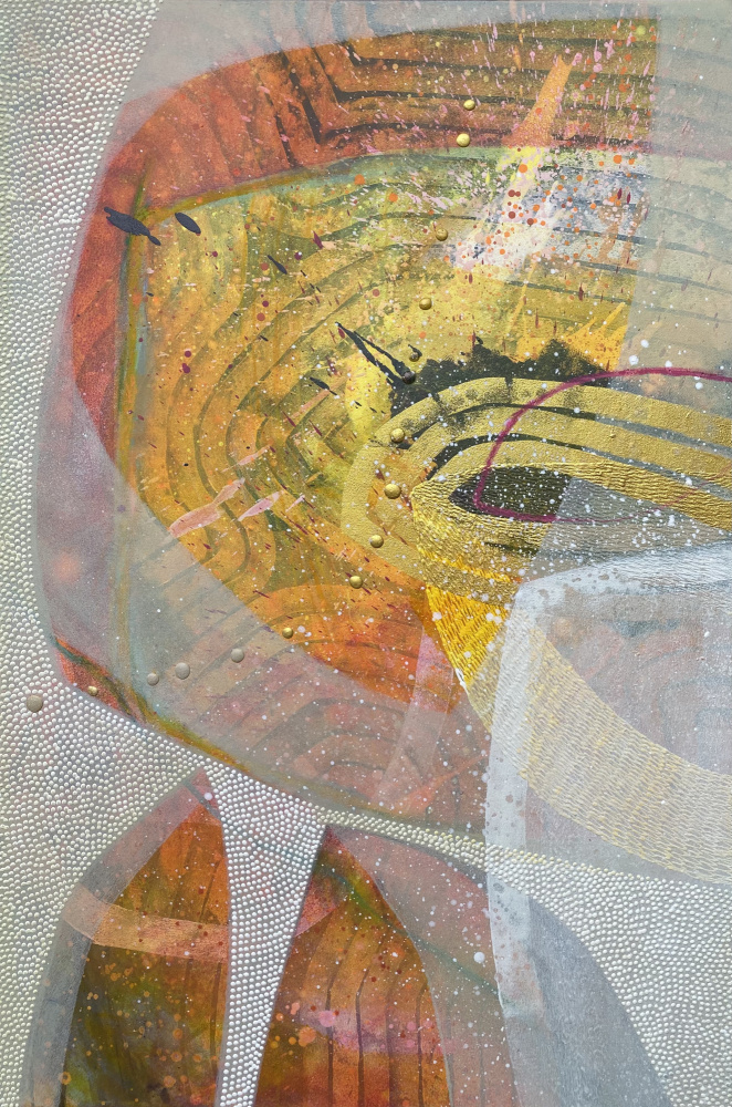 Abstract Golden Eye by SAN STARLING — canvas wall art