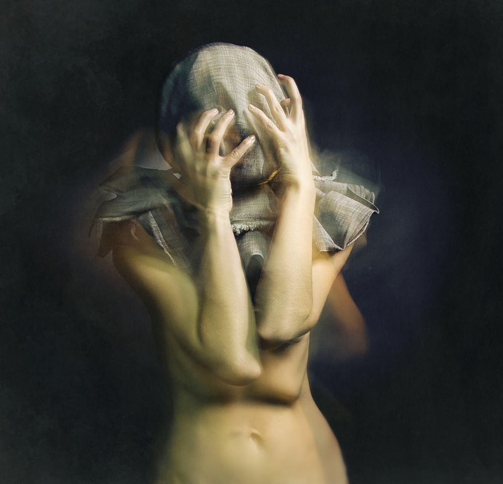 Distressed Hidden Figure by Angelina Goncharova — canvas wall art
