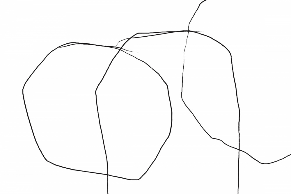 Black Lines On A White Background by uplusmestudio — canvas wall art