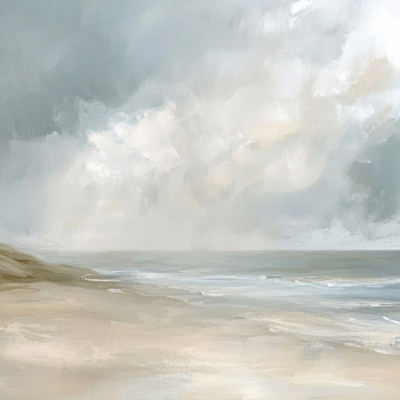 Misty Beach Morning