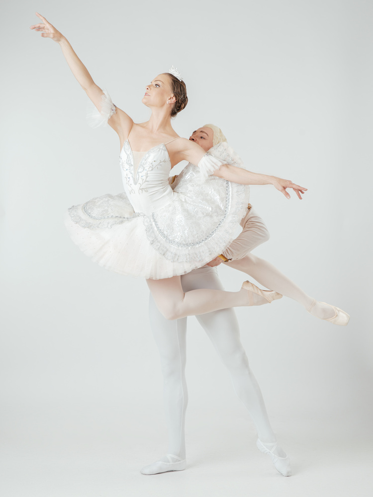 Graceful Ballet Dancers by Photographer — canvas wall art