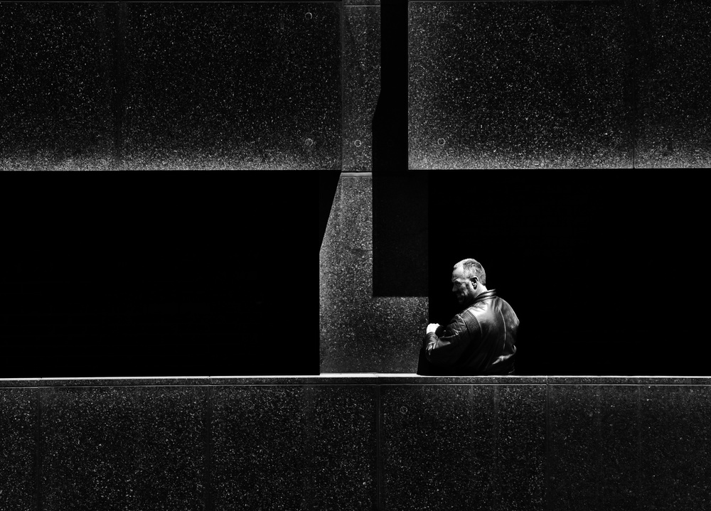 Man In Deep Shadow by Julien Oncete — canvas wall art