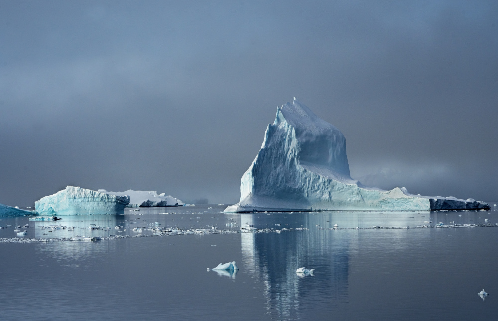 Majestic Iceberg Reflection by Feng Qin — canvas wall art