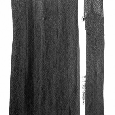 Vertical Black Brush Strokes