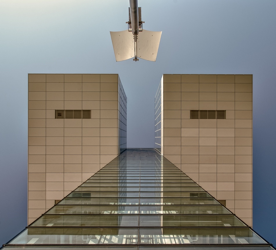 Upward Glass Architecture by Holger Schmidtke — canvas wall art