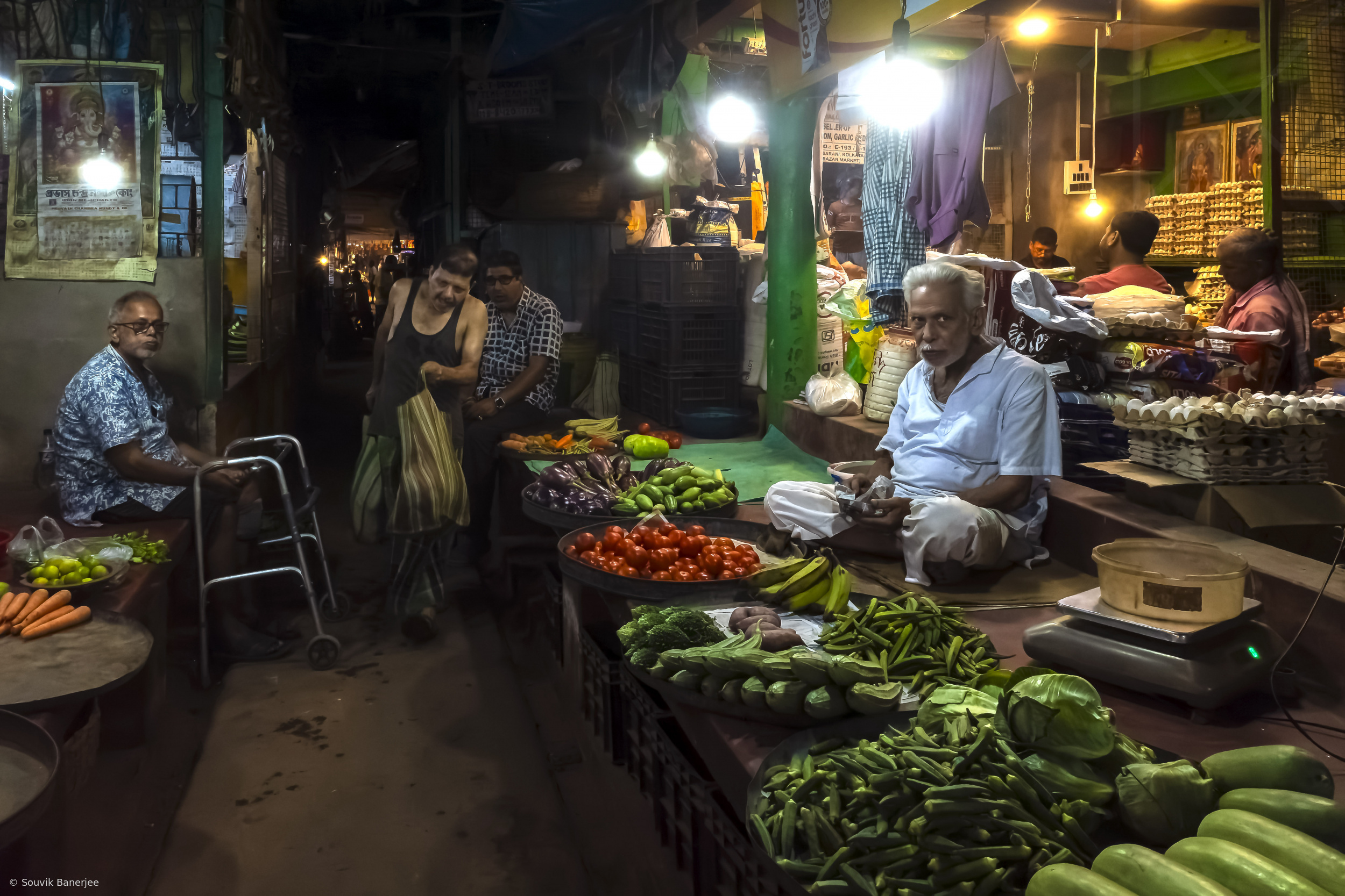 Inside vegetable market