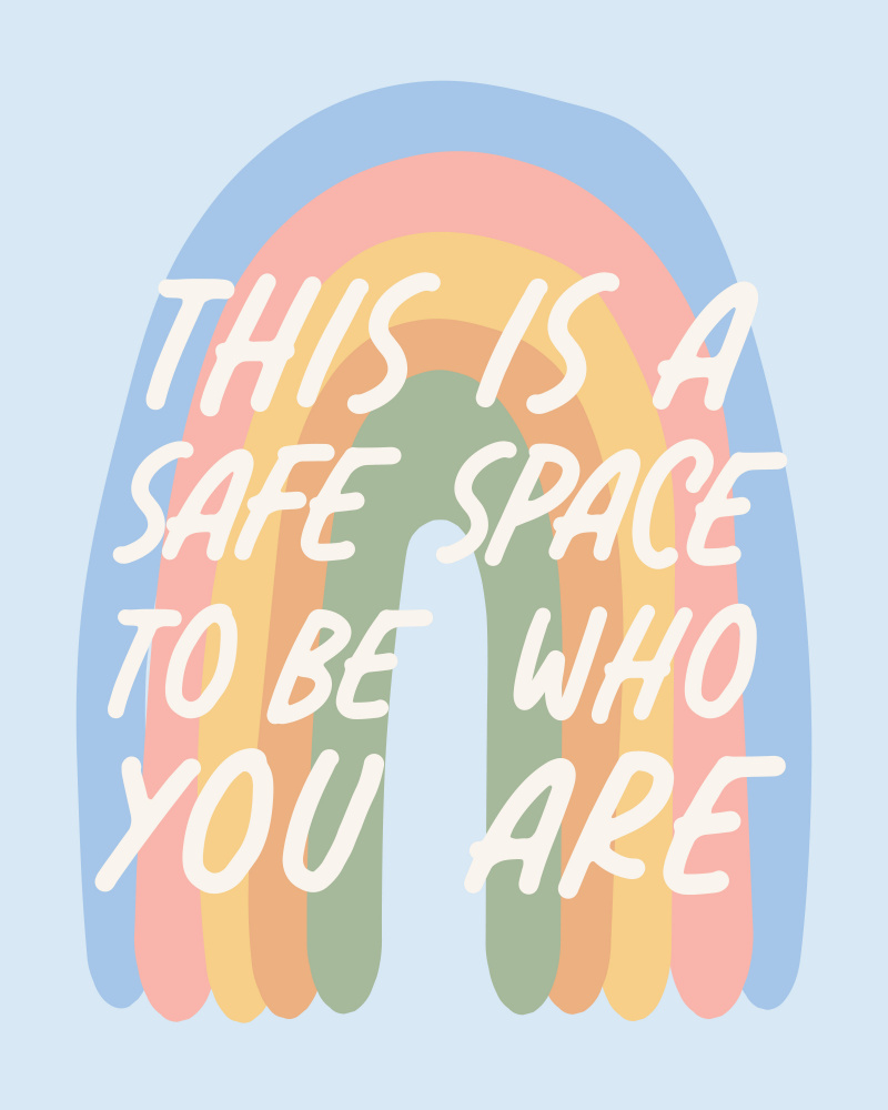 Safe Space Rainbow by KsanaKalpa — canvas wall art