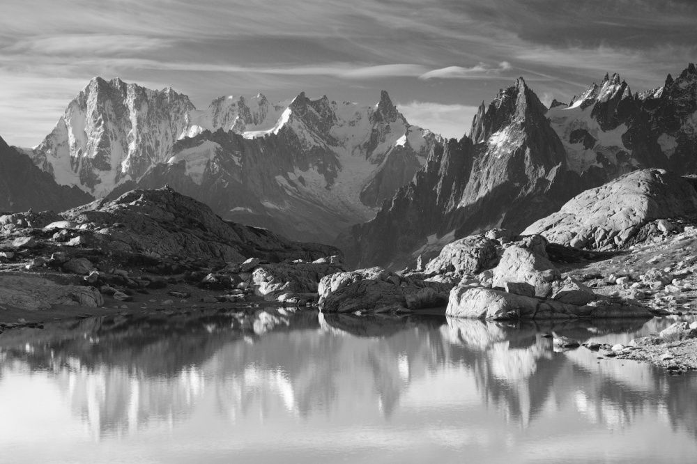 Majestic Mountain Reflections by Alexey Kharitonov — canvas wall art