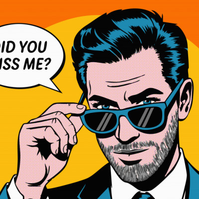 Confident Pop Art Man