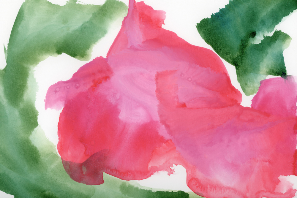 Soft Pink Bloom Abstract by Teodora 'Teo' Guererra — canvas wall art