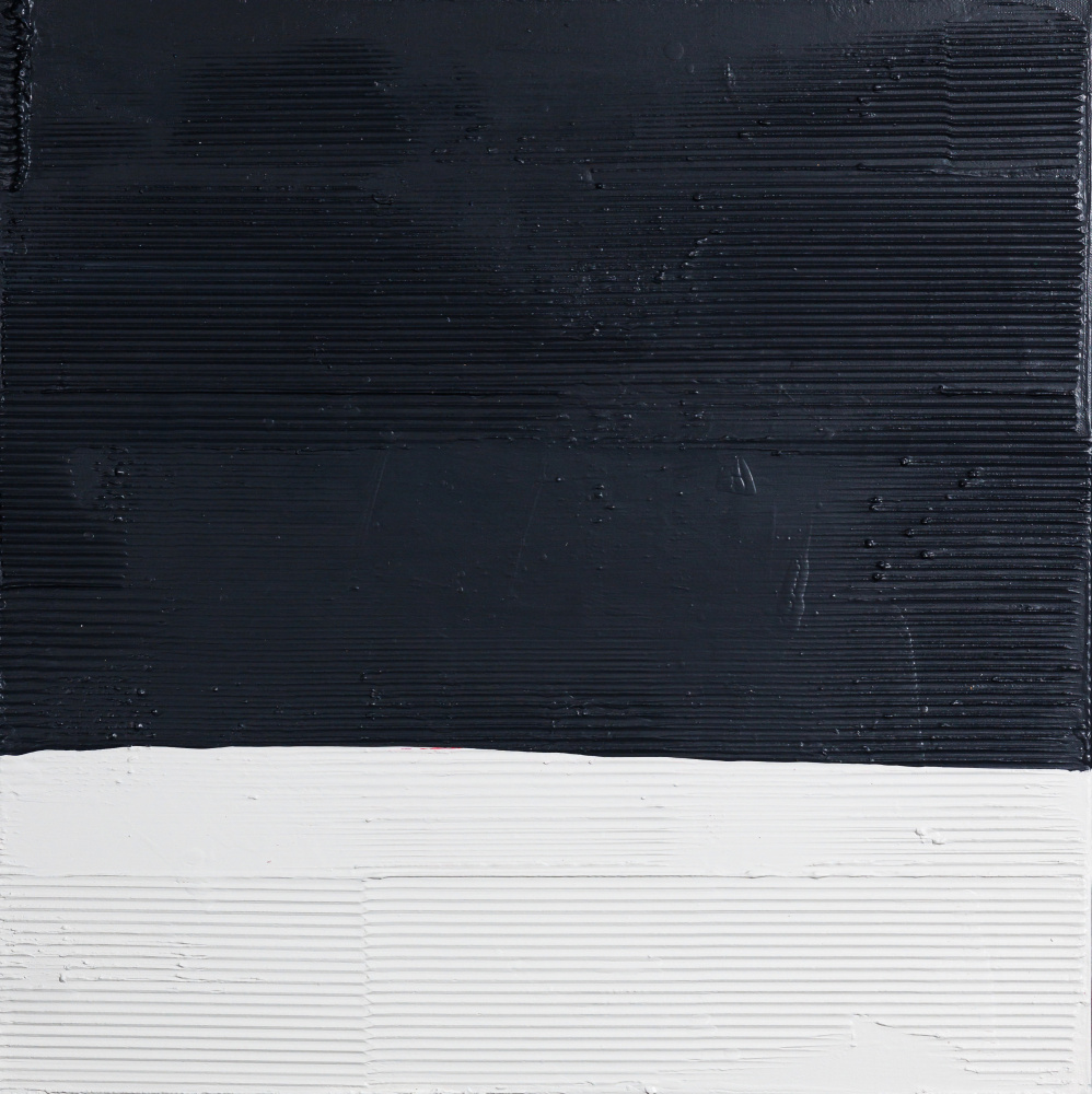 Deep Blue Textured Horizon by kent youngstrom — canvas wall art