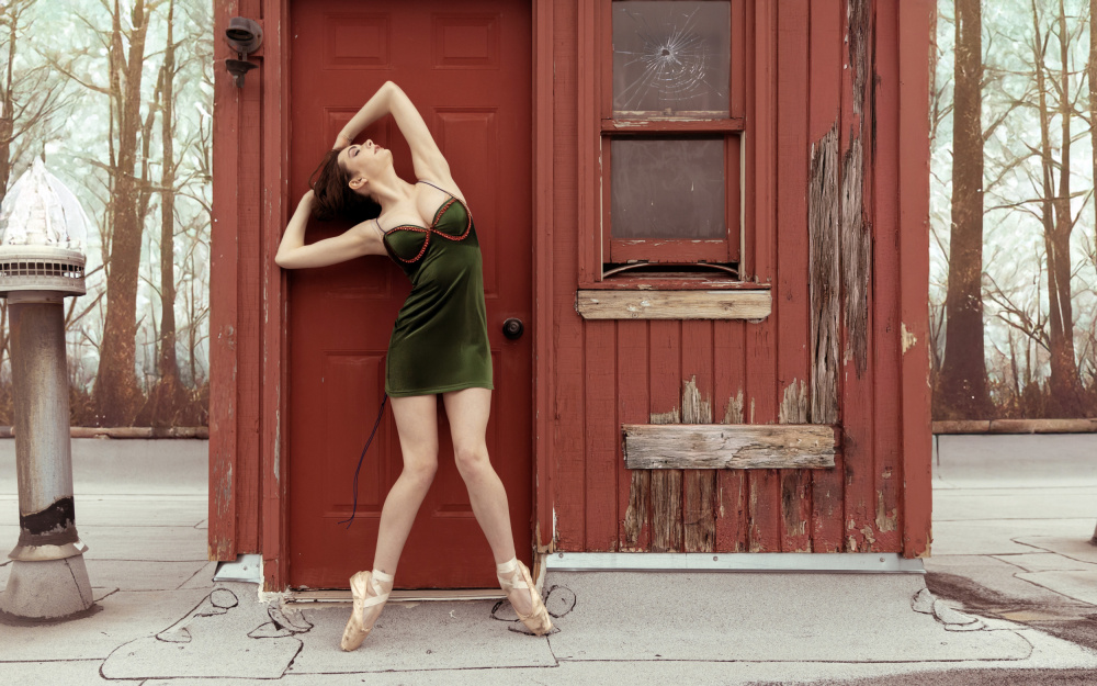 Urban Ballet Dancer by Tyler McAuley — canvas wall art