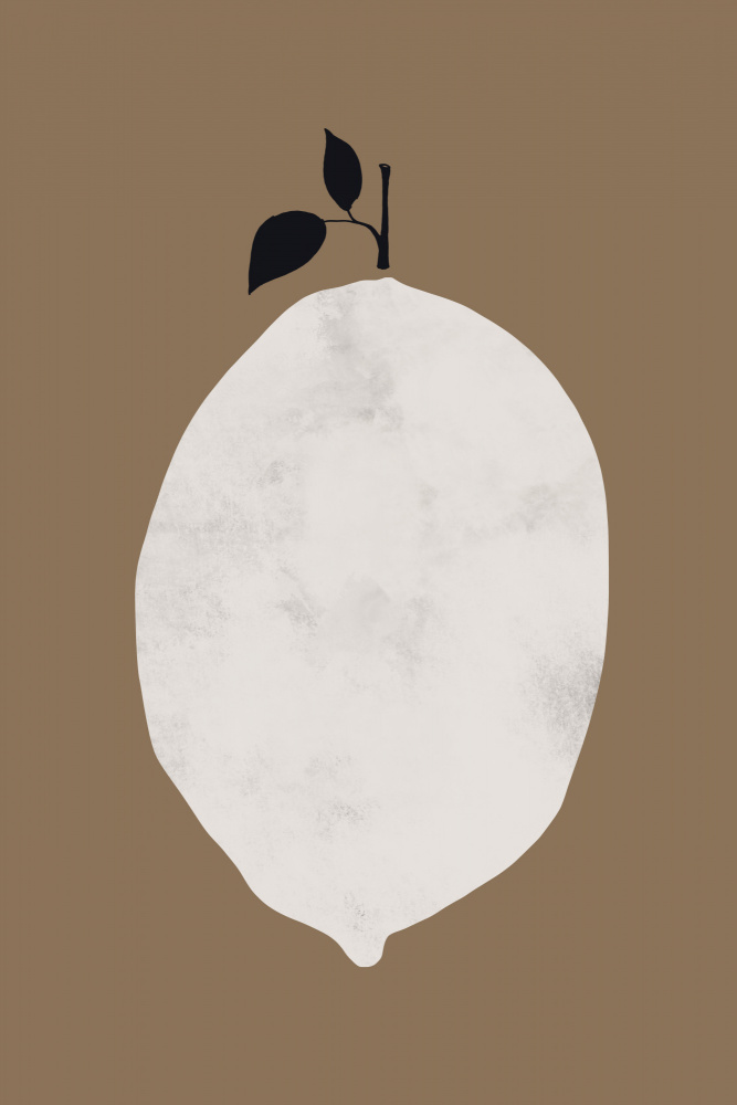 Minimal Lemon Still Life by Danushka Abeygoda — canvas wall art