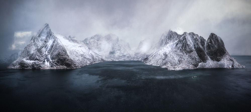Dramatic Fjord Landscape by Stan Huang — canvas wall art