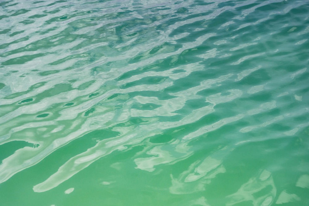Aqua Green Ripples by Photolovers — canvas wall art
