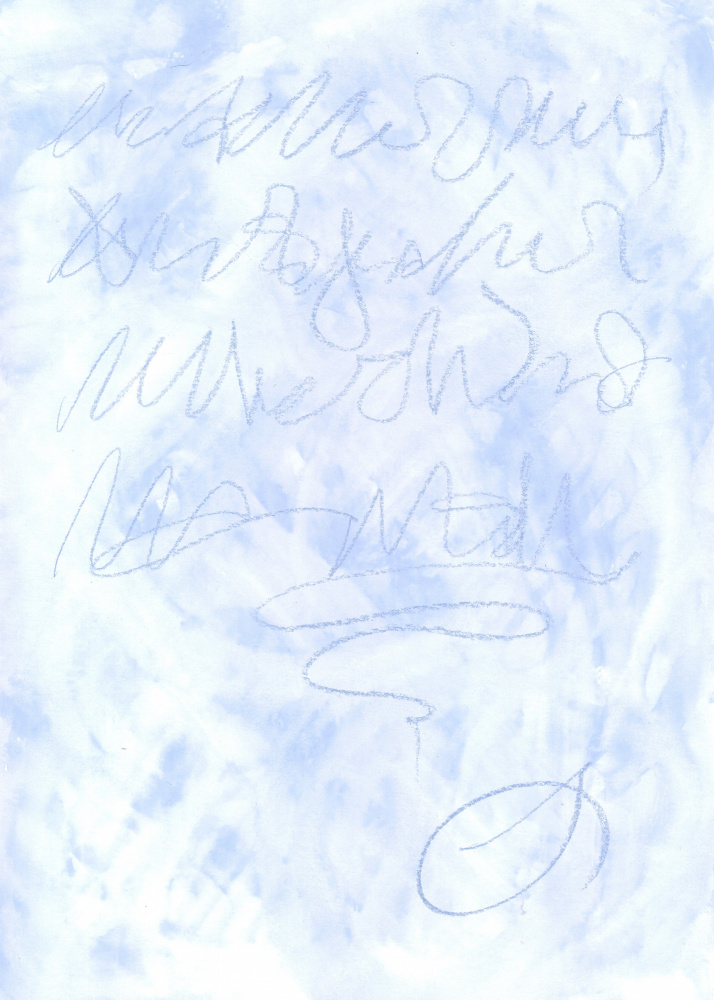 Oxygenated Script by Isabelle Brent — canvas wall art