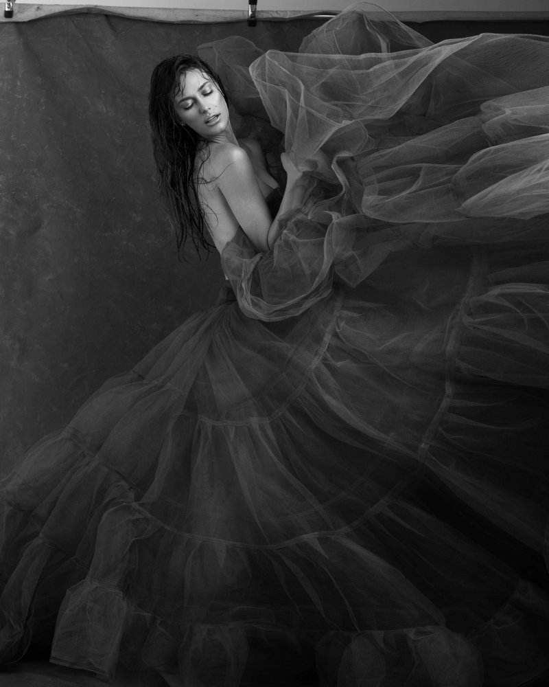 Woman In Flowing Tulle by Anderson Diaz — canvas wall art