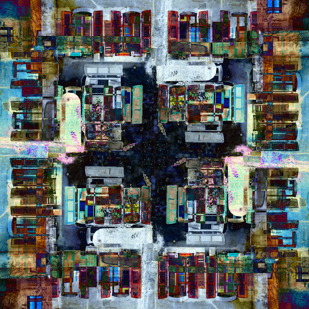 Colorful Urban Market by Igor Shrayer — canvas wall art
