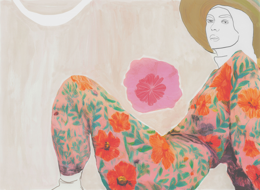 Bohemian Floral Style by Beate Tubach — canvas wall art