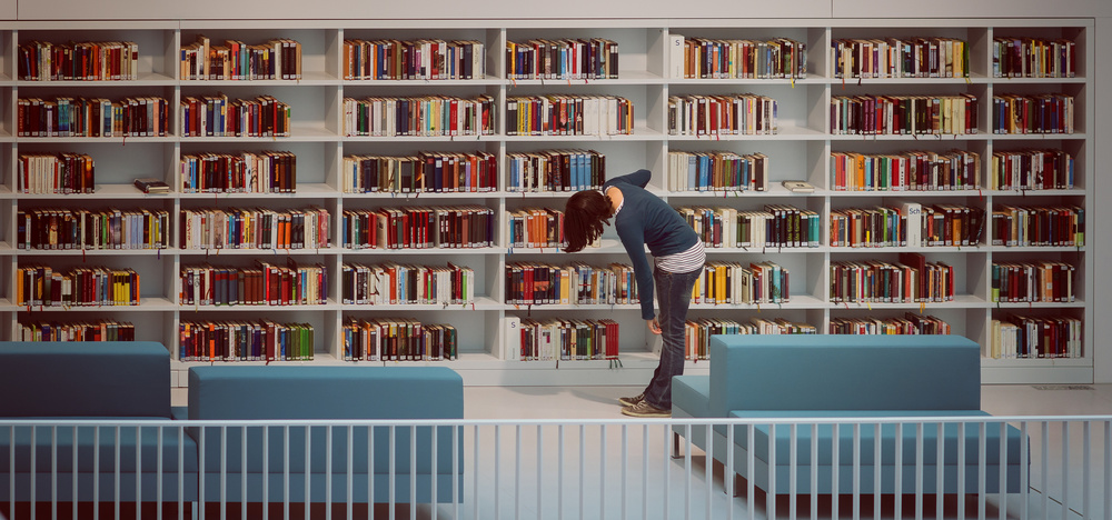Quiet Library Study by Jürgen Hartlieb — canvas wall art