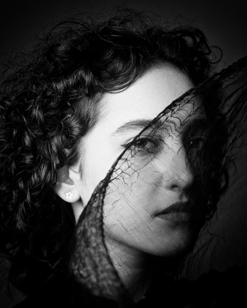 Mysterious Veiled Woman by Mehdi Mokhtari — canvas wall art