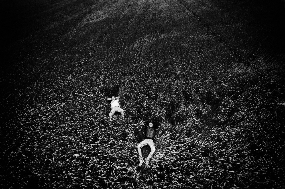 Two Lying in Field by Miki Meir Levi — canvas wall art
