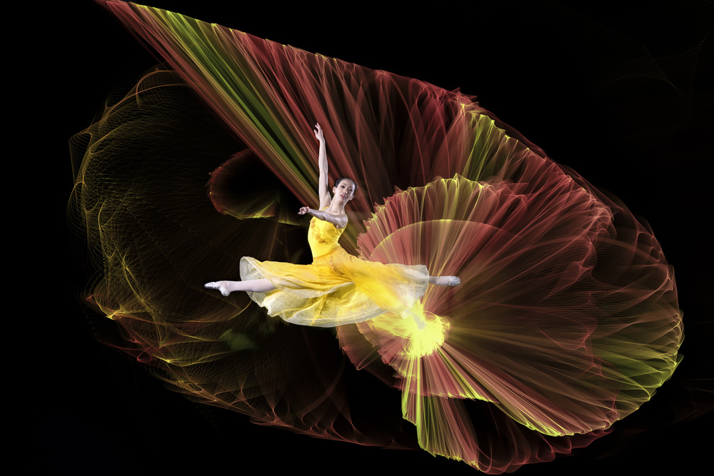 Ethereal Ballet Motion by Handi Nugraha — canvas wall art