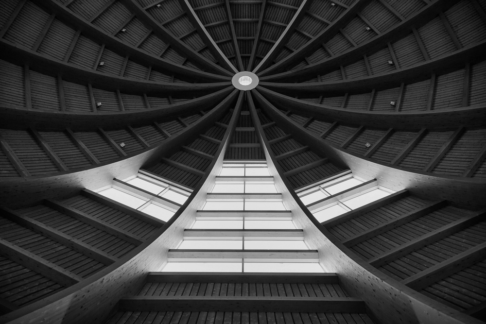 Modern Ceiling Lines by Dr. Roland Shainidze — canvas wall art