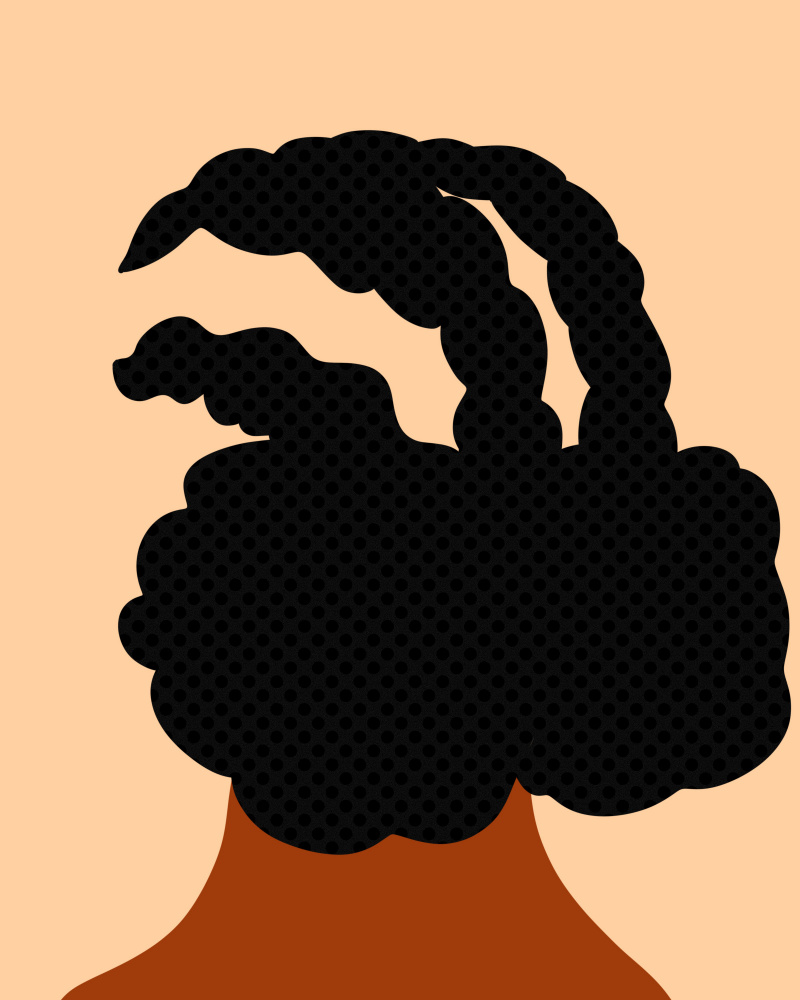 Hair do by Carelle N'guessan — canvas wall art