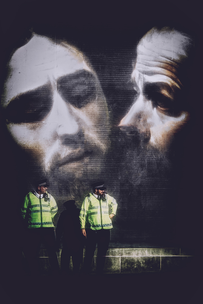 Night Watch Faces by Chris Hamilton — canvas wall art