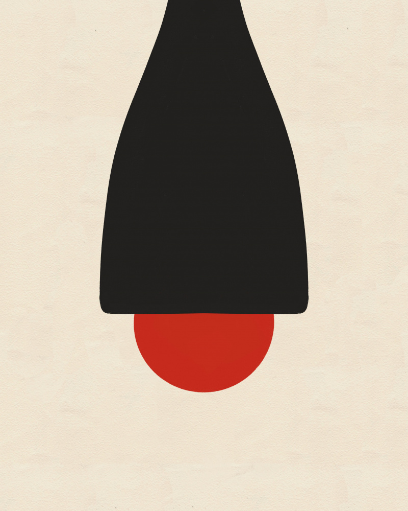 Black and Red Suspension by Deepthi s — canvas wall art