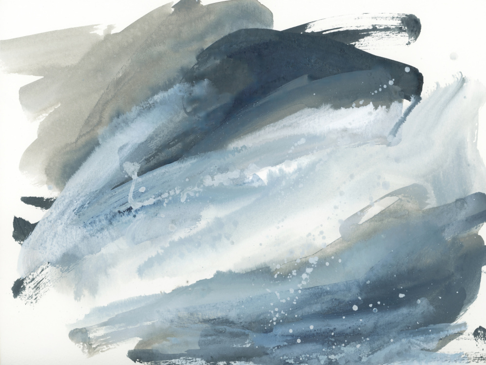 Fluid Blue Abstract by Teodora 'Teo' Guererra — canvas wall art