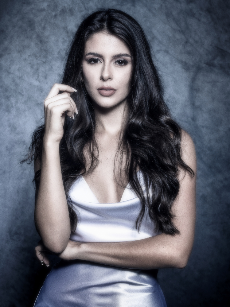Captivating Woman Portrait by Cesar Tejada — canvas wall art