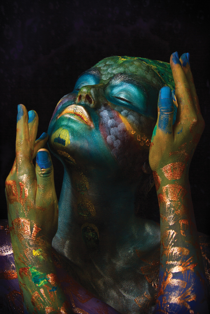 Mystical Painted Portrait by Ivan Kovalev — canvas wall art