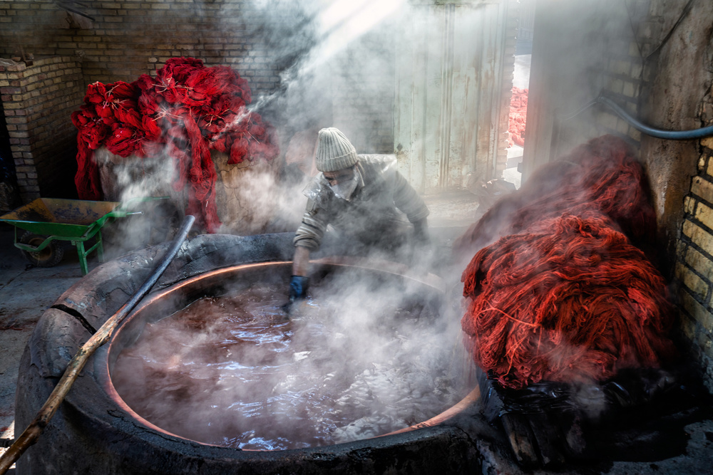 Traditional Dyeing Workshop by Mohammadreza Momeni — canvas wall art