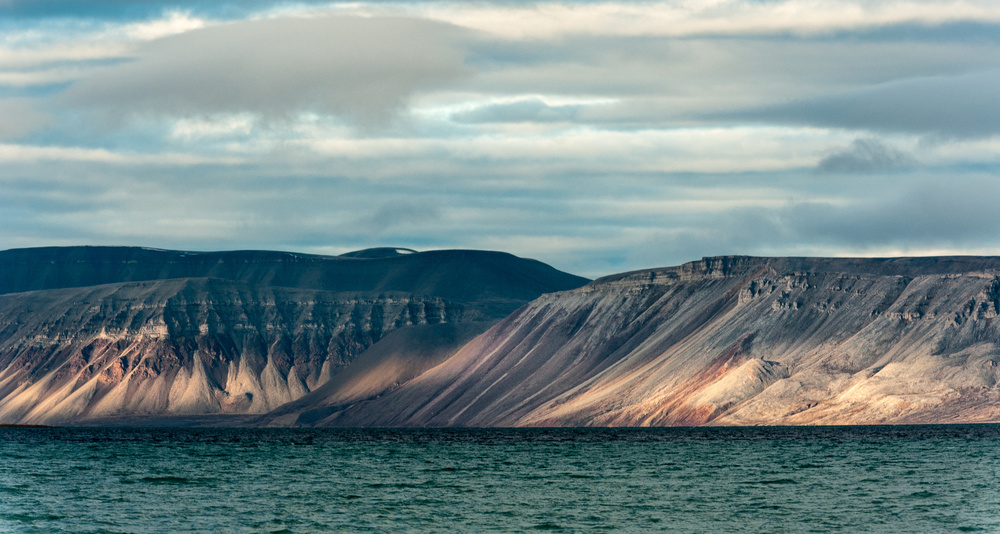 Rugged Coastal Mountains by Ann Cornelis — canvas wall art
