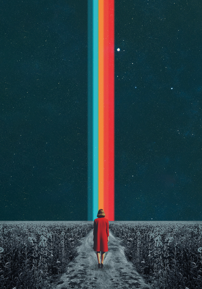 Woman on a Rainbow Path by Daniel Donocik — canvas wall art