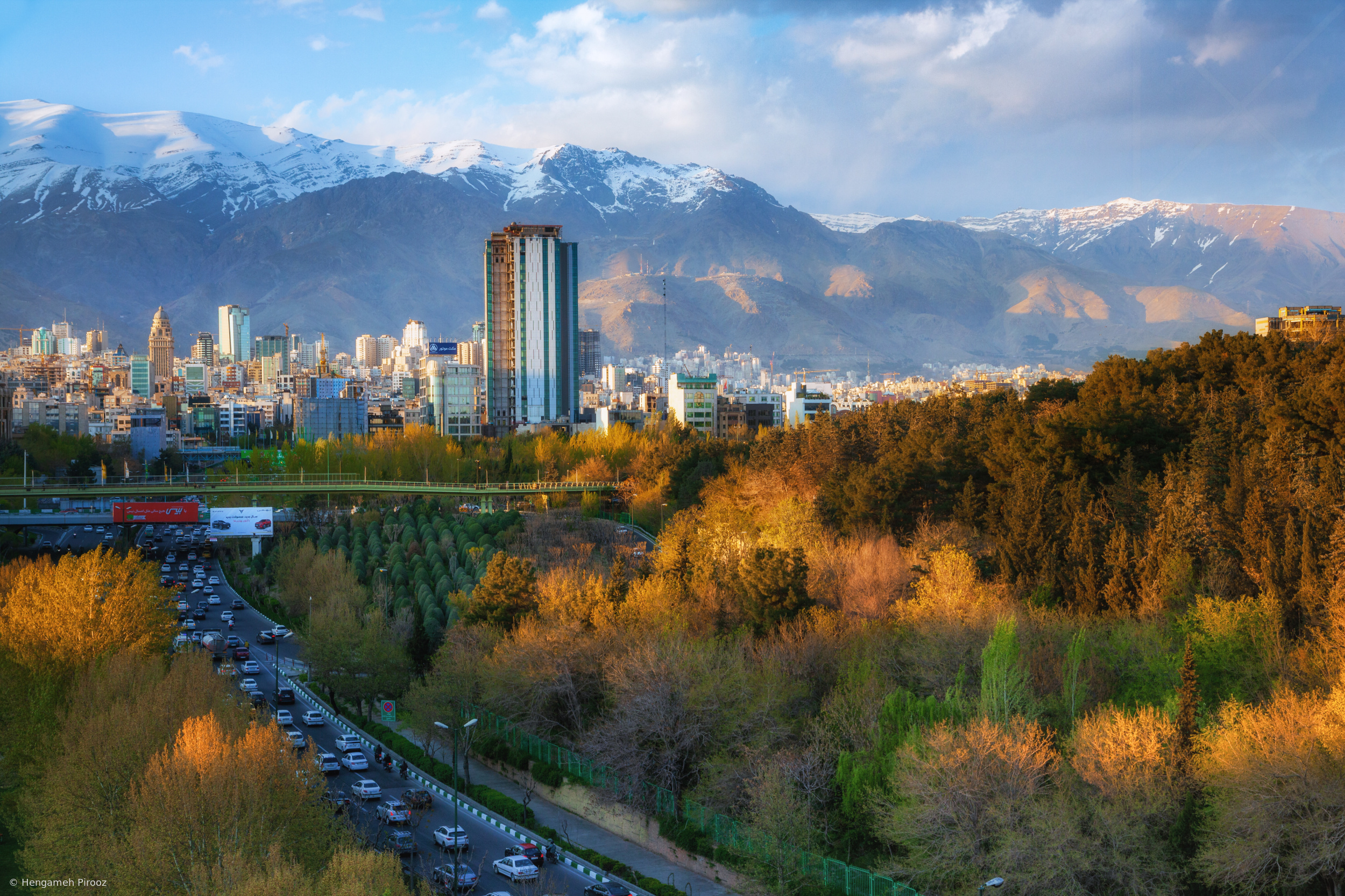 Tehran under the Golden light by Hengameh Pirooz