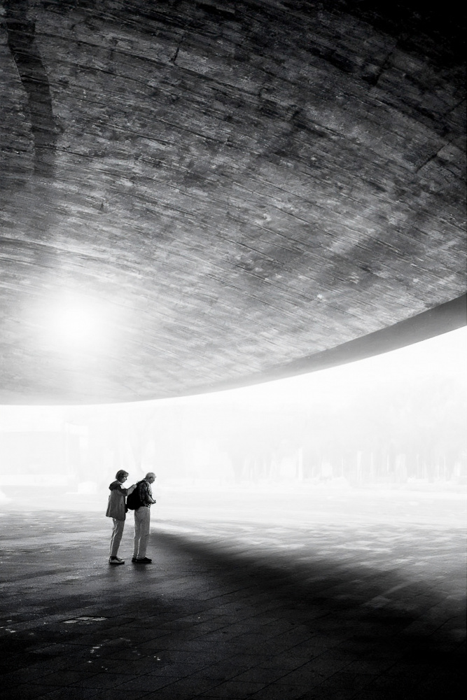 Concrete Arch Light Figures by Parole Kim — canvas wall art