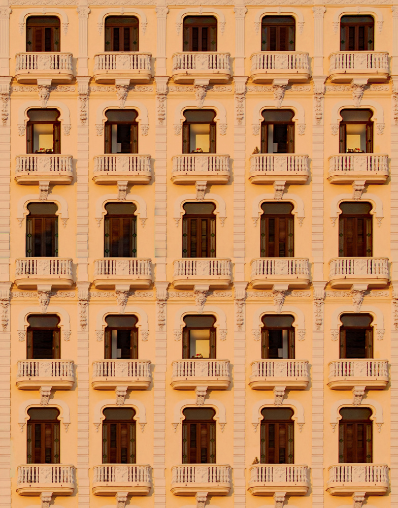 Golden Hour Facade by Miro Susta — canvas wall art
