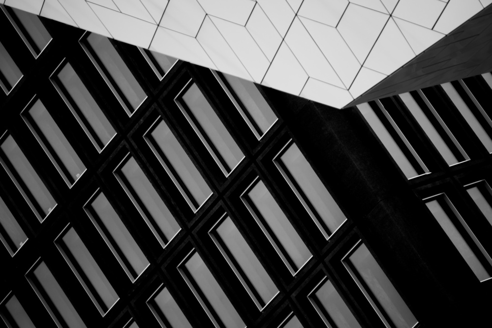 Modern Geometric Architecture by Jan Niezen — canvas wall art