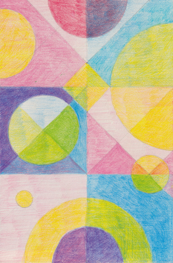 Colorful Geometric Shapes by Catalina Somolinos — canvas wall art